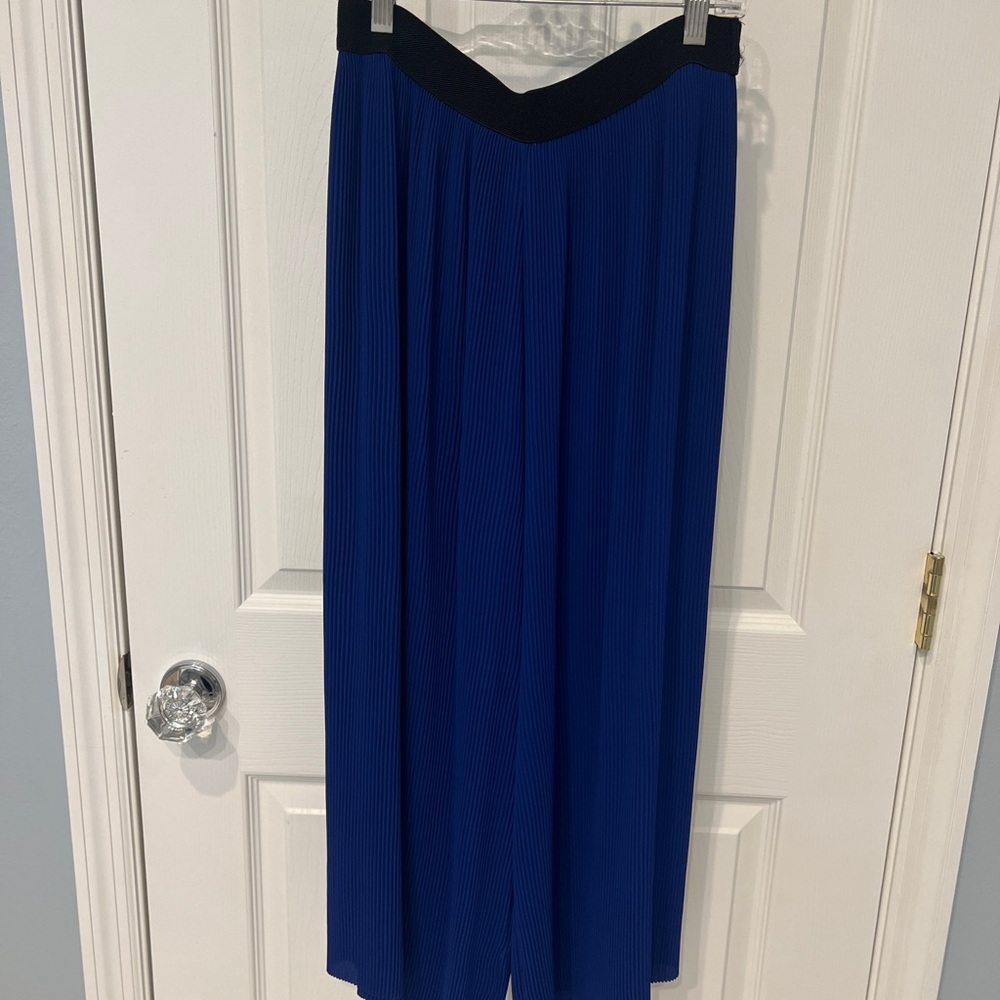 Zara Royal Blue Pleated Garment